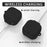 For Samsung Galaxy Buds4 / Buds4 Pro Silicone Case Wireless Earphone Anti-Scratch Protective Cover with Carabiner - Black - 3