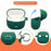 For Xiaomi Redmi Buds 8 Active Silicone Case Wireless Earbuds Protective Cover with Anti-Lost Buckle - Blackish Green - 2