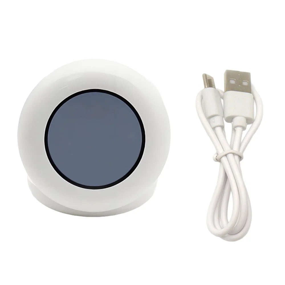 For RingConn R11 / R09 / R08 Smart Ring Charging Case 200mAh Magnetic Charging Box with 50cm Type-C Cable - White - 1