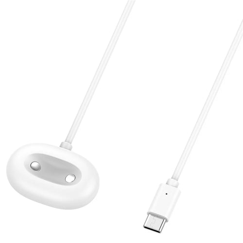 For Google Pixel Watch 4 45mm / 41mm Type-C Magnetic Watch Charger with 1m Charging Cable - White - 1