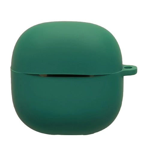 For Xiaomi Redmi Buds 8 Lite Silicone Case Wireless Earbuds Protective Cover with Anti-Lost Buckle - Blackish Green - 1
