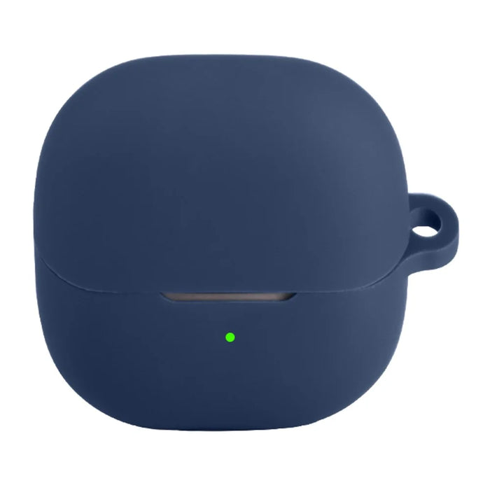 For Xiaomi Buds 6 Silicone Case Wireless Earbuds Protective Cover with Anti-Lost Buckle - Dark Blue - 1