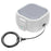 For Samsung Galaxy Buds 4  /  4 Pro Case PC Shockproof Metal Carabiner Switch Lock Earphone Protective Cover - Grey White - 1