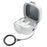 For Samsung Galaxy Buds 4  /  4 Pro Case PC Shockproof Metal Carabiner Switch Lock Earphone Protective Cover - Grey White - 2