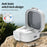 For Samsung Galaxy Buds 4  /  4 Pro Case PC Shockproof Metal Carabiner Switch Lock Earphone Protective Cover - Grey White - 5