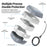 For Samsung Galaxy Buds 4  /  4 Pro Case PC Shockproof Metal Carabiner Switch Lock Earphone Protective Cover - Grey White - 7