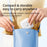 5 in 1 Earphone Multipurpose Cleaning Kit Earbud Dust Removal Tool Set with Storage Case - White - 7