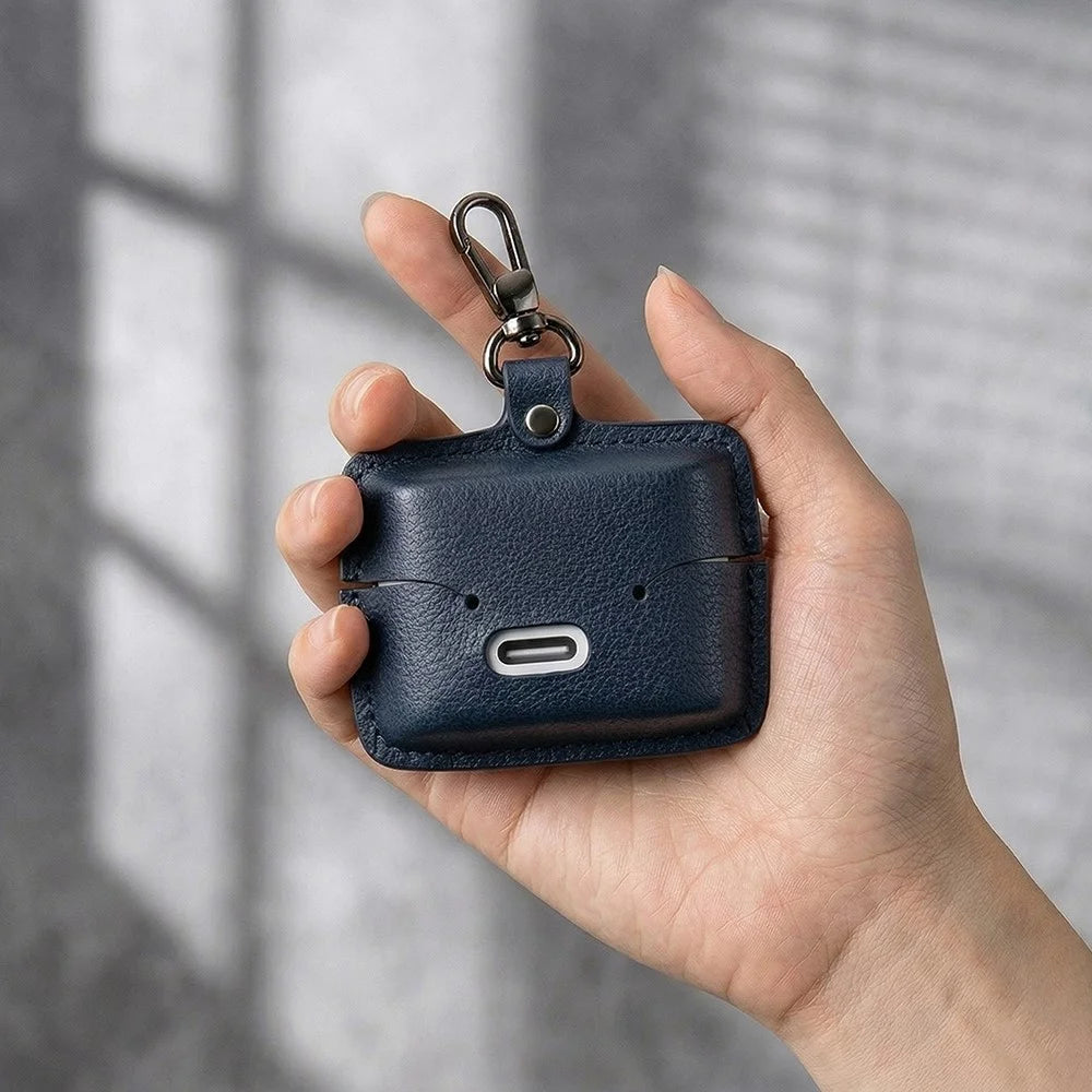For Sony WF-1000XM6 Earphone Case PU Leather Bluetooth-Compatible Earbud Charging Bin Protective Cover - Green - 6