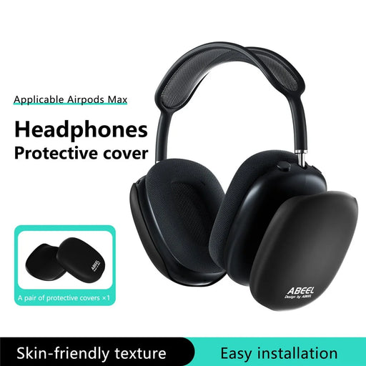 ABEEL 1 Pair For AirPods Max 2 / AirPods Max Case 1.0mm Ultra-thin PC Headphone Protective Cover - Black - 2