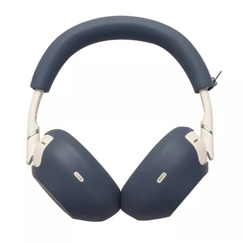 3Pcs Silicone Headphones Case Set for Sony WH-1000XM6 Headphones Protective One-Piece Earmuff Sleeve Headband Cover Ear Cushion Cover Set - Dark Blue - 2