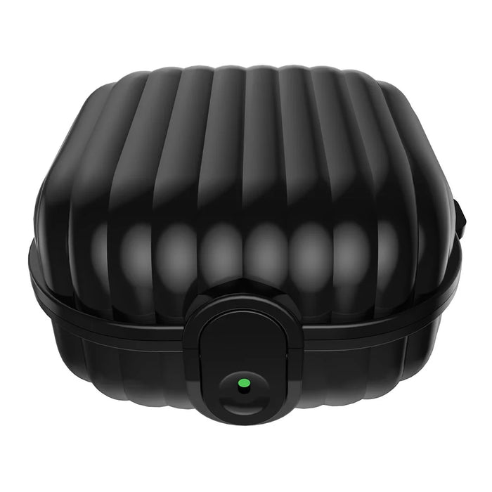 For Samsung Galaxy Buds4 / Buds4 Pro Case Shell Shape Lock Buckle TPU + PC Earphone Protective Cover - Black - 4