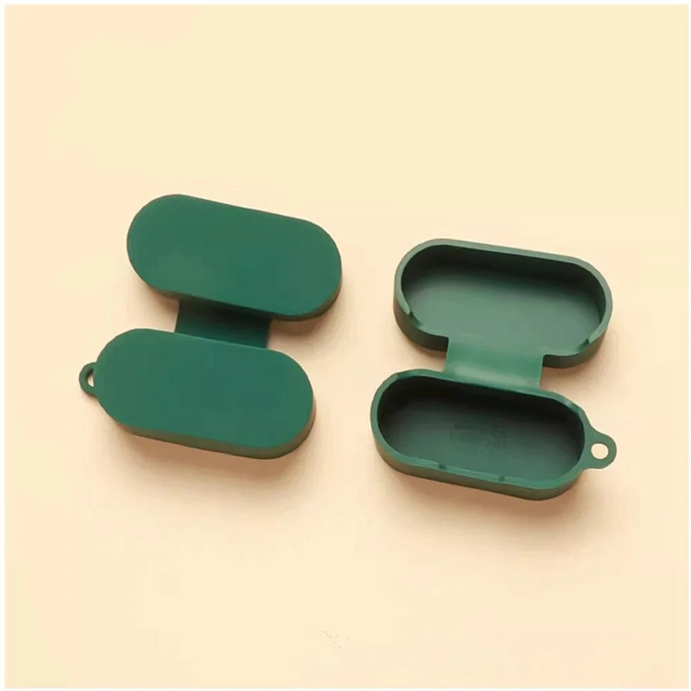 For Sony WF-1000XM6 Silicone Case Wireless Earbuds Protective Cover with Anti-Lost Buckle - Blackish Green - 6