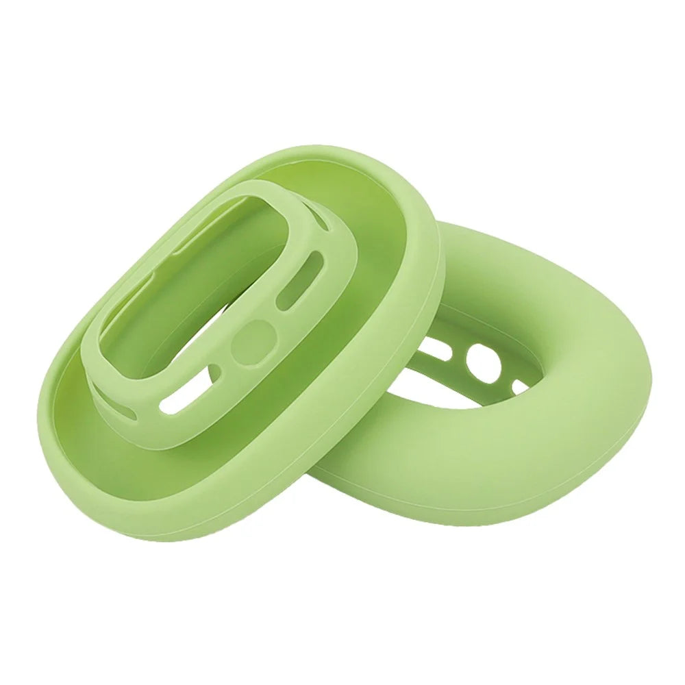 2Pcs for AirPods Max  /  Max 2 Earpads Cover Silicone Protective Case Upgraded Ear Caps - Matcha Green - 1