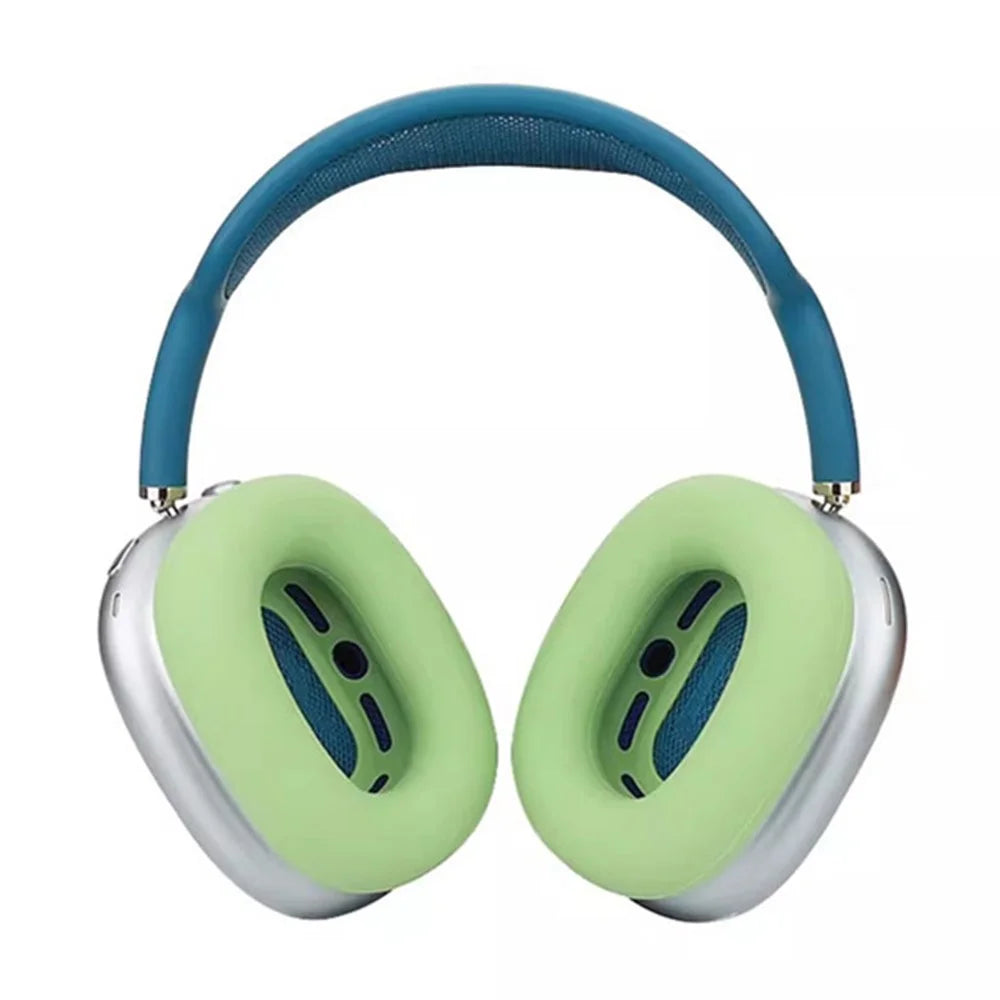 2Pcs for AirPods Max  /  Max 2 Earpads Cover Silicone Protective Case Upgraded Ear Caps - Matcha Green - 2