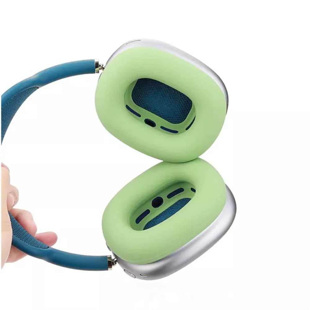2Pcs for AirPods Max  /  Max 2 Earpads Cover Silicone Protective Case Upgraded Ear Caps - Matcha Green - 3