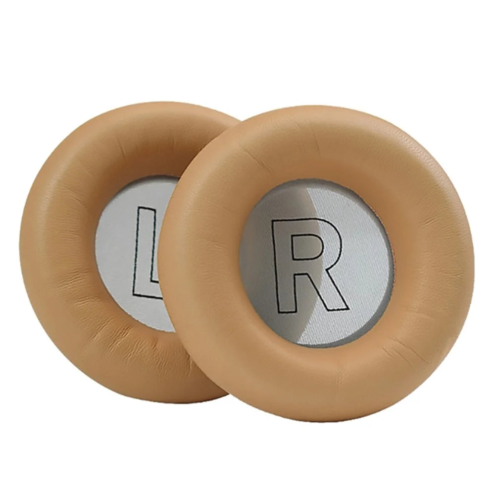 1 Pair Sheepskin Ear Pads Soft Memory Foam Ear Cushions for Bang Olufsen B&O Beoplay H7 H9 H9i - Khaki - 1