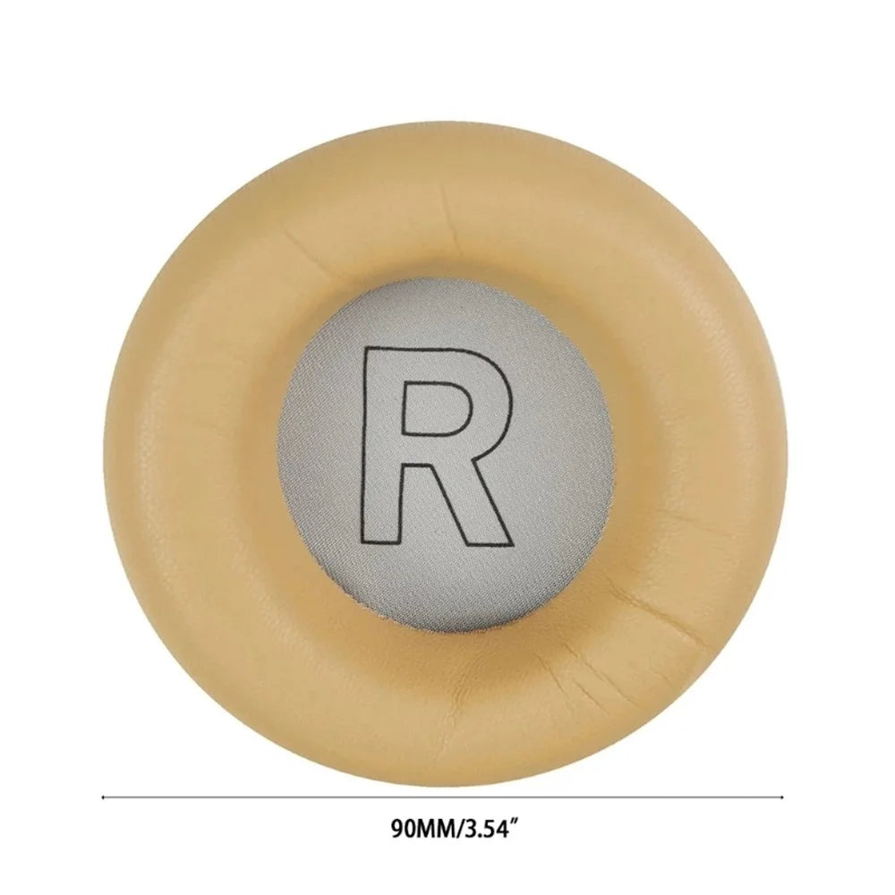 1 Pair Sheepskin Ear Pads Soft Memory Foam Ear Cushions for Bang Olufsen B&O Beoplay H7 H9 H9i - Khaki - 2