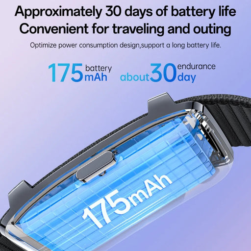 YESIDO IO45 No Screen Smart Bracelet 1ATM Waterproof Heart Rate Sleep Monitor Outdoor Sports Wristband - Black - 2