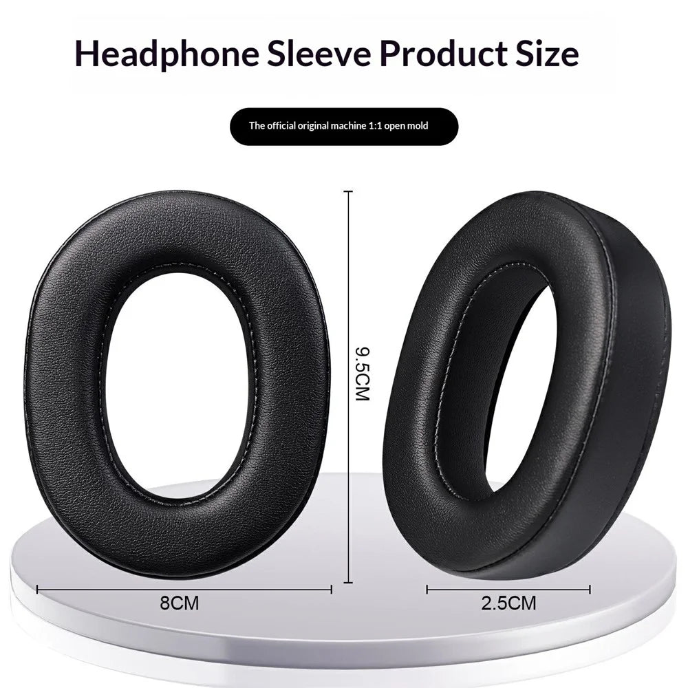 2Pcs Ear Pads for Sony MDR-1000X  /  WH-1000XM2 Headphones Protein Leather Memory Foam Replacement Cushions - 5