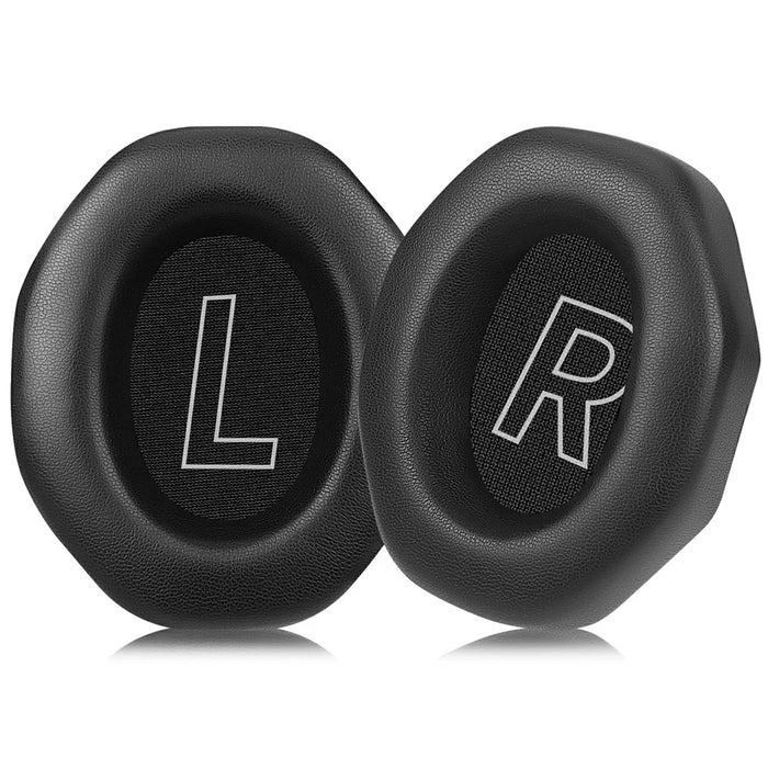 1 Pair Replacement Ear Pads for Edifier G5 Max Headset Protein Leather Breathable Mesh Foam Cushions - Black - 1