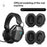 1 Pair Replacement Ear Pads for Edifier G5 Max Headset Protein Leather Breathable Mesh Foam Cushions - Black - 2