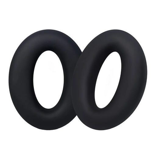 1 Pair Silicone Ear Cushion Covers for Sony MDR-1000X  /  WH-1000XM2 Headphones Protective Sleeves Soft Replacement Earpads - Black - 1