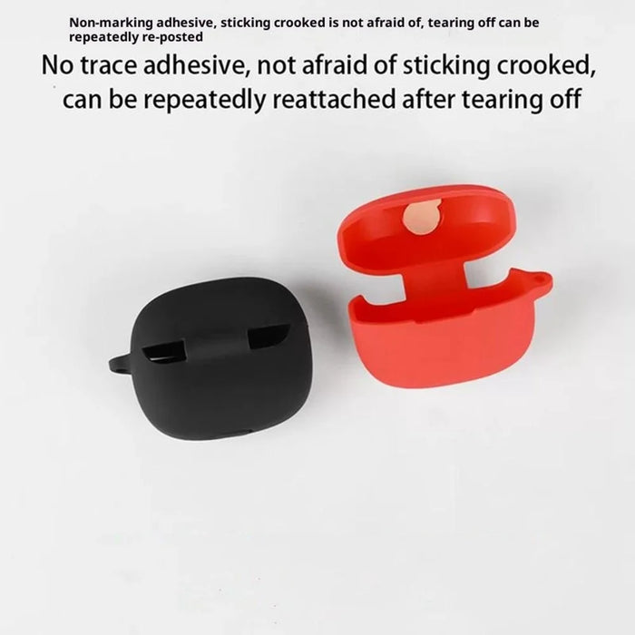 For OnePlus Buds Ace 3 Silicone Case Wireless Earbuds Protective Cover with Anti-Lost Buckle - Dark Blue - 7