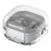 For Samsung Galaxy Buds4 Pro  /  Buds4 Protective Cover Transparent PC+TPU Case with Lock Buckle - Transparent - 1