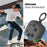 AHASTYLE WG194 For Samsung Galaxy Buds4 Pro / Buds4 Game Controller Design Silicone Case Protective Cover with Carabiner - Dark Grey - 7
