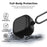 AHASTYLE WG192 For Samsung Galaxy Buds4  /  Buds4 Pro Silicone Case 2-Piece Split Protective Cover with Carabiner - Black - 2
