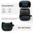 AHASTYLE WG192 For Samsung Galaxy Buds4  /  Buds4 Pro Silicone Case 2-Piece Split Protective Cover with Carabiner - Black - 3