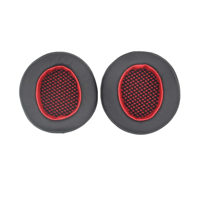 JZF-356 1 Pair Headphone Replacement Earpads Soft Breathable Headset Earmuff Accessories for Edifier HECATE G4/G4 PRO/G30 - Black/Red - 1