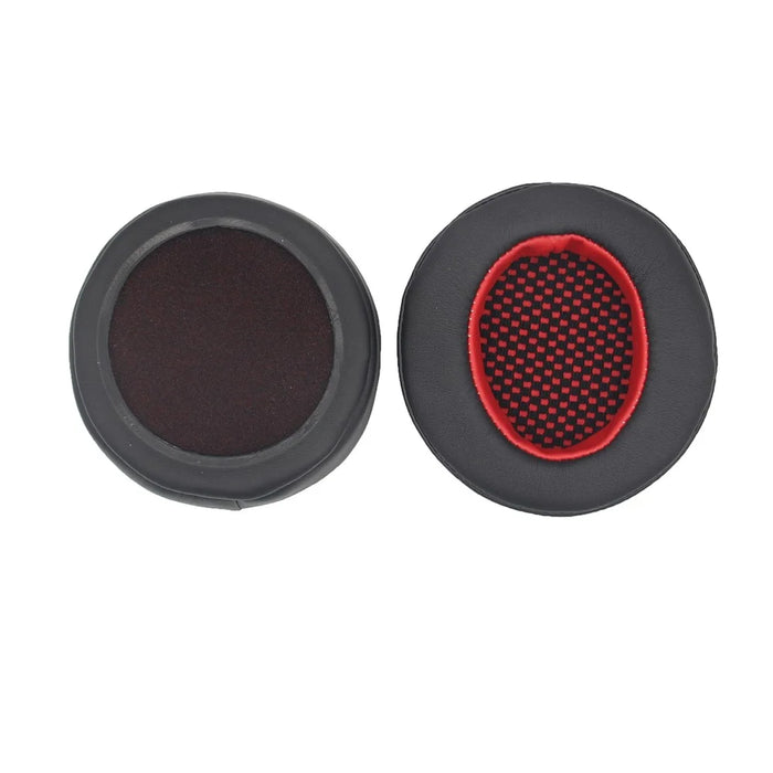 JZF-356 1 Pair Headphone Replacement Earpads Soft Breathable Headset Earmuff Accessories for Edifier HECATE G4/G4 PRO/G30 - Black/Red - 2