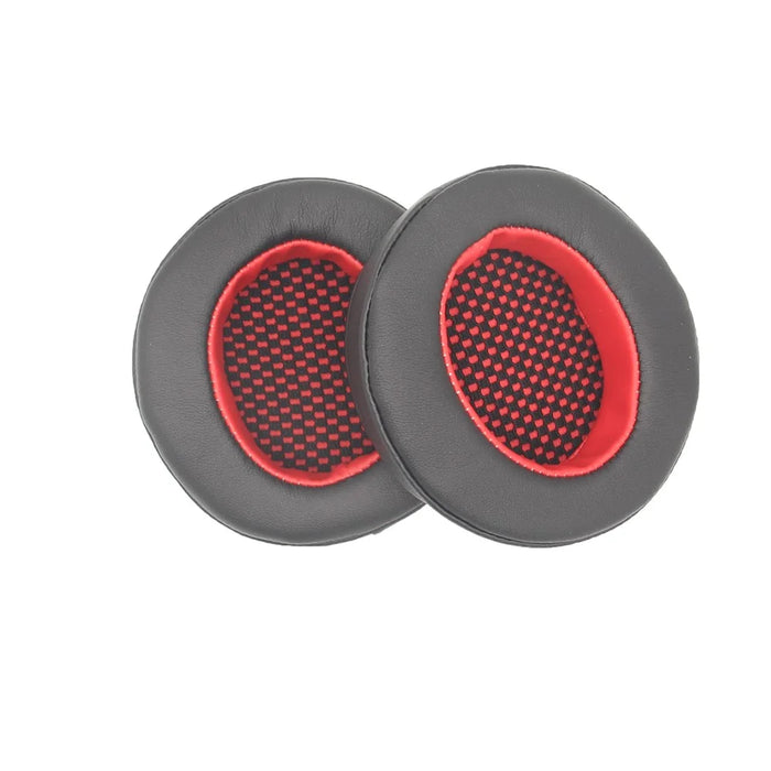 JZF-356 1 Pair Headphone Replacement Earpads Soft Breathable Headset Earmuff Accessories for Edifier HECATE G4/G4 PRO/G30 - Black/Red - 6