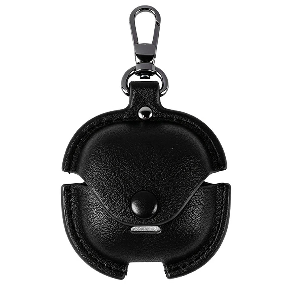 For Xiaomi Redmi Buds 8 Active Earphone Case PU Leather Bluetooth-Compatible Headset Charging Bin Sleeve Cover - Black - 1