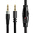 2m 3.5mm Audio Cable for HyperX Cloud Alpha S/Alpha/MIX/Logitech G633/G933 Headphones AUX Cord with Inline Control - Black - 1