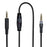 2m 3.5mm Audio Cable for HyperX Cloud Alpha S/Alpha/MIX/Logitech G633/G933 Headphones AUX Cord with Inline Control - Black - 5