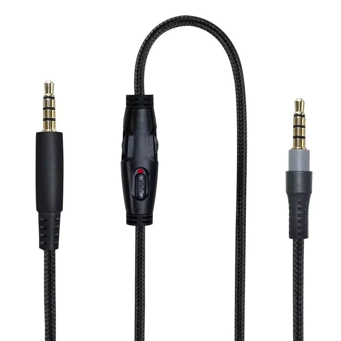 2m 3.5mm Audio Cable for HyperX Cloud Alpha S/Alpha/MIX/Logitech G633/G933 Headphones AUX Cord with Inline Control - Black - 5