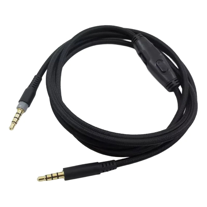 2m 3.5mm Audio Cable for HyperX Cloud Alpha S/Alpha/MIX/Logitech G633/G933 Headphones AUX Cord with Inline Control - Black - 7