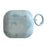 For AirPods 3 IMD+TPU Case Blurred Blue Fish Pattern Protective Cover with Metal Buckle Carabiner - 1