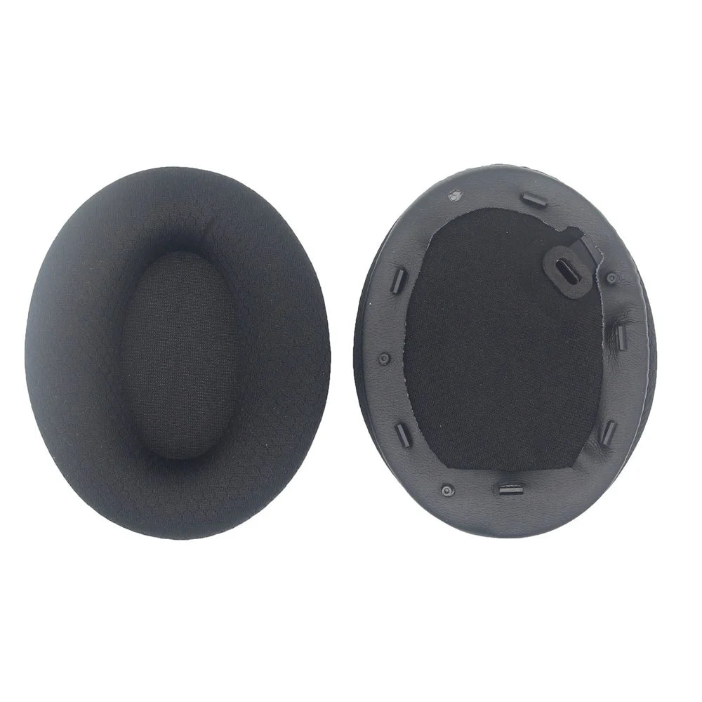 2Pcs Replacement Earpads for Sony WH-1000XM4 Headphones Soft Sponge Mesh Cloth Cushion Pads - Black - 3