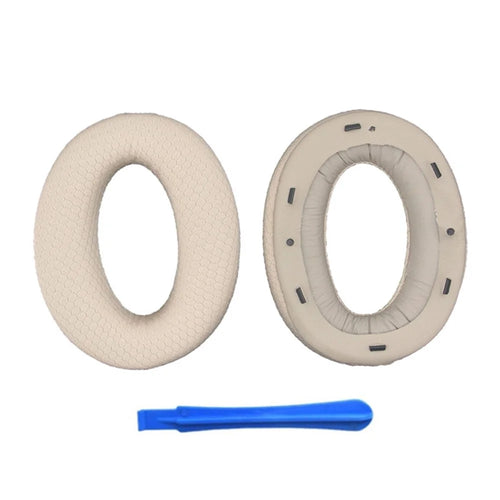 2Pcs Replacement Earpads for Sony MDR-1000X / WH-1000XM2 Headphones Soft Sponge Mesh Cloth Cushion Pads - Brown - 1