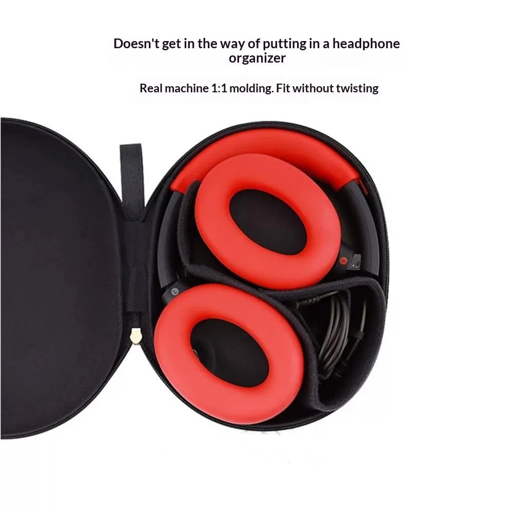For Sony WH-1000XM3 / WH-1000XM4 Headphones Soft Silicone Earpad Cover with Zipper Design Head Beam Cover - Black - 7