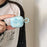 For AirPods Pro 3 TPU Case IMD Blue Fish Pattern Protective Cover with Carabiner Hook - 4
