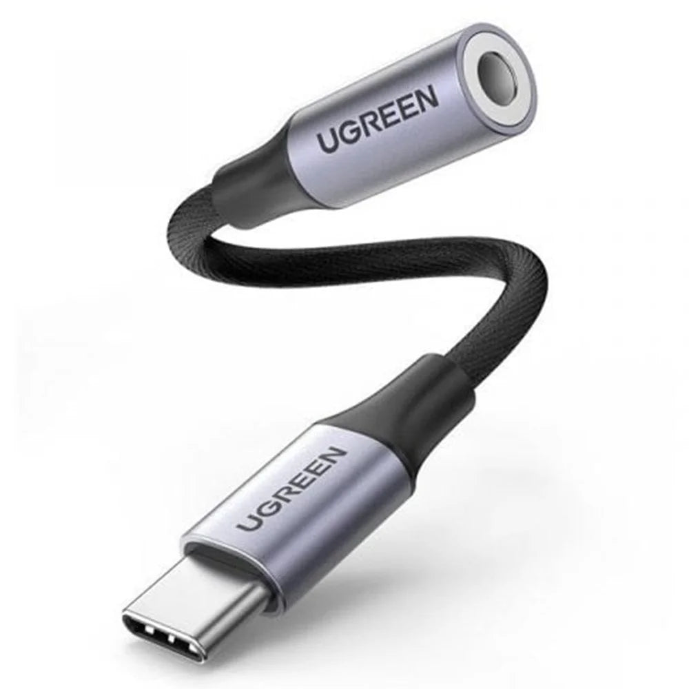 UGREEN CM992 95961 10cm Type-C to 3.5mm Headphone Adapter Cable DAC Audio Converter Support Inline Control - 1
