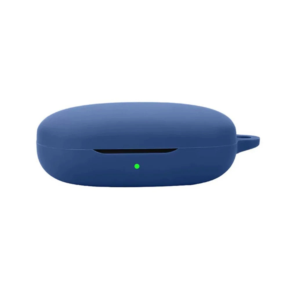 Silicone Case for 1MORE Open Earbuds S51 Protective Cover with Anti-Lost Hanging Buckle - Dark Blue - 1