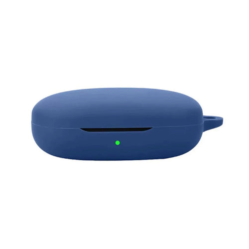 Silicone Case for 1MORE Open Earbuds S51 Protective Cover with Anti-Lost Hanging Buckle - Dark Blue - 1
