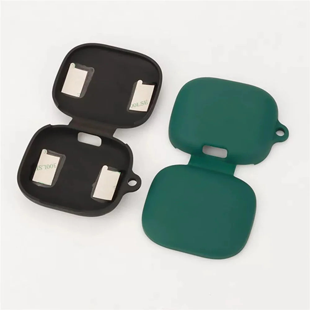Silicone Case for 1MORE Open Earbuds S51 Protective Cover with Anti-Lost Hanging Buckle - Dark Blue - 7