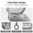 AHASTYLE WG196 for Samsung Galaxy Buds4 / Buds4 Pro TPU Case Split Design Earphone Cover - Transparent Grey - 4
