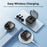 AHASTYLE WG196 for Samsung Galaxy Buds4 / Buds4 Pro TPU Case Split Design Earphone Cover - Transparent Grey - 6